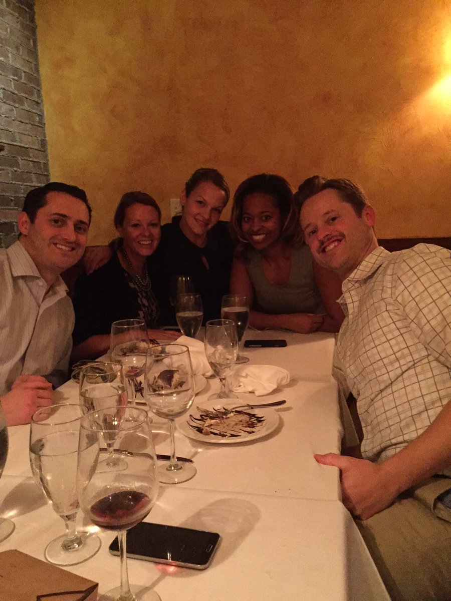 Great dinner with my peers and now friends! #CVSEL2016