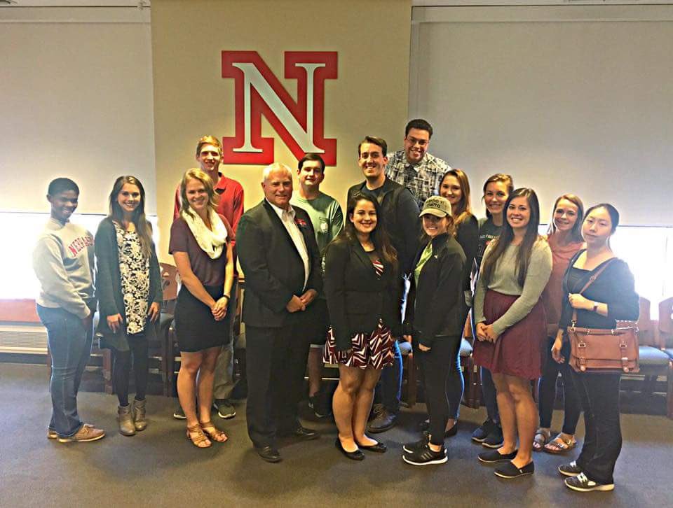 CourtneyDuMonde's tweet photo. Always great to catch up with @doscareers's #DIRCentral Rob Andrews when he makes it back to @UNLincoln! #diplomacy https://t.co/Jb09fFHFZy