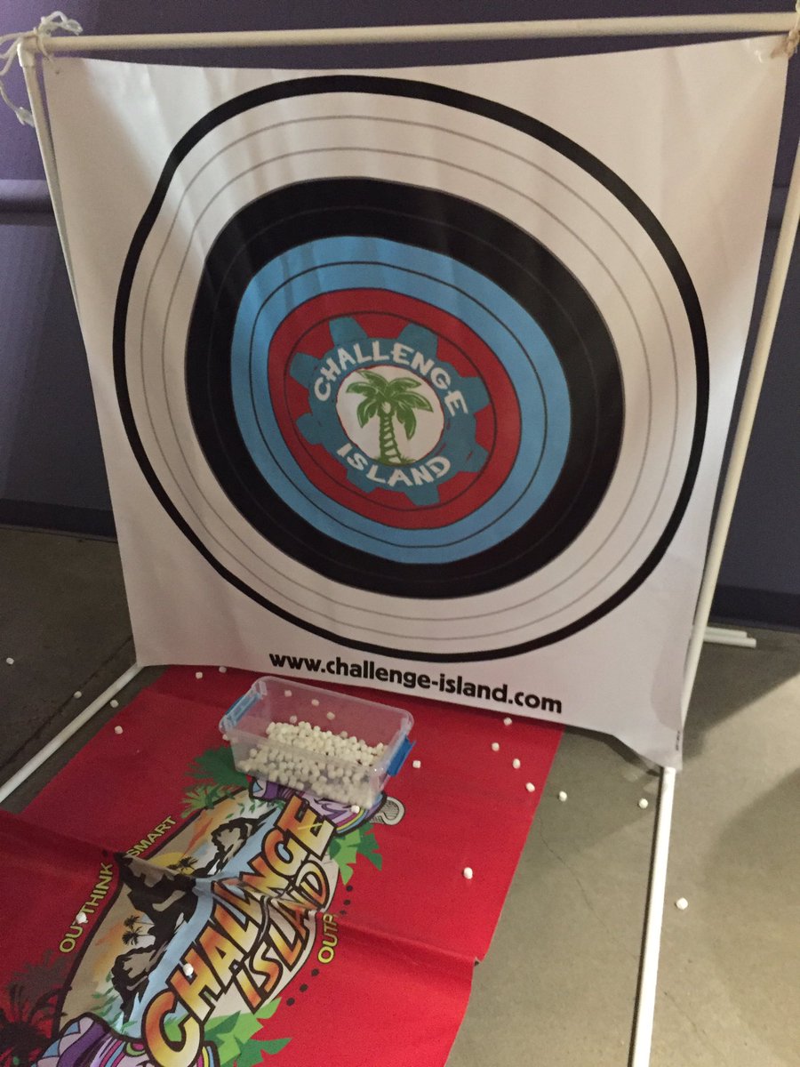 challenge4SC's tweet image. Fun times with students today at Swamp Rabbits Education Day using marshmallow blasters! #STEM