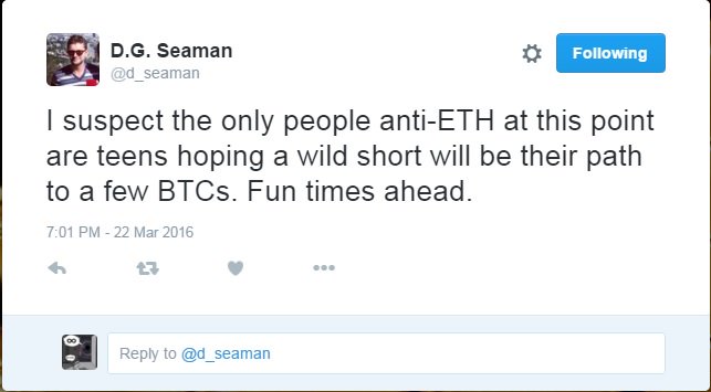 Bitcoinalmanach's tweet photo. @d_seaman great call man.. NOT 😙😂 https://t.co/xa1MHHFKoq