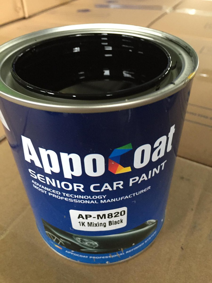 appocoatpaint's tweet photo. AP-M820 1K Mixing Black, Appocoat Automotive Refinish paint, Jet Black https://t.co/YUzurtVQPp