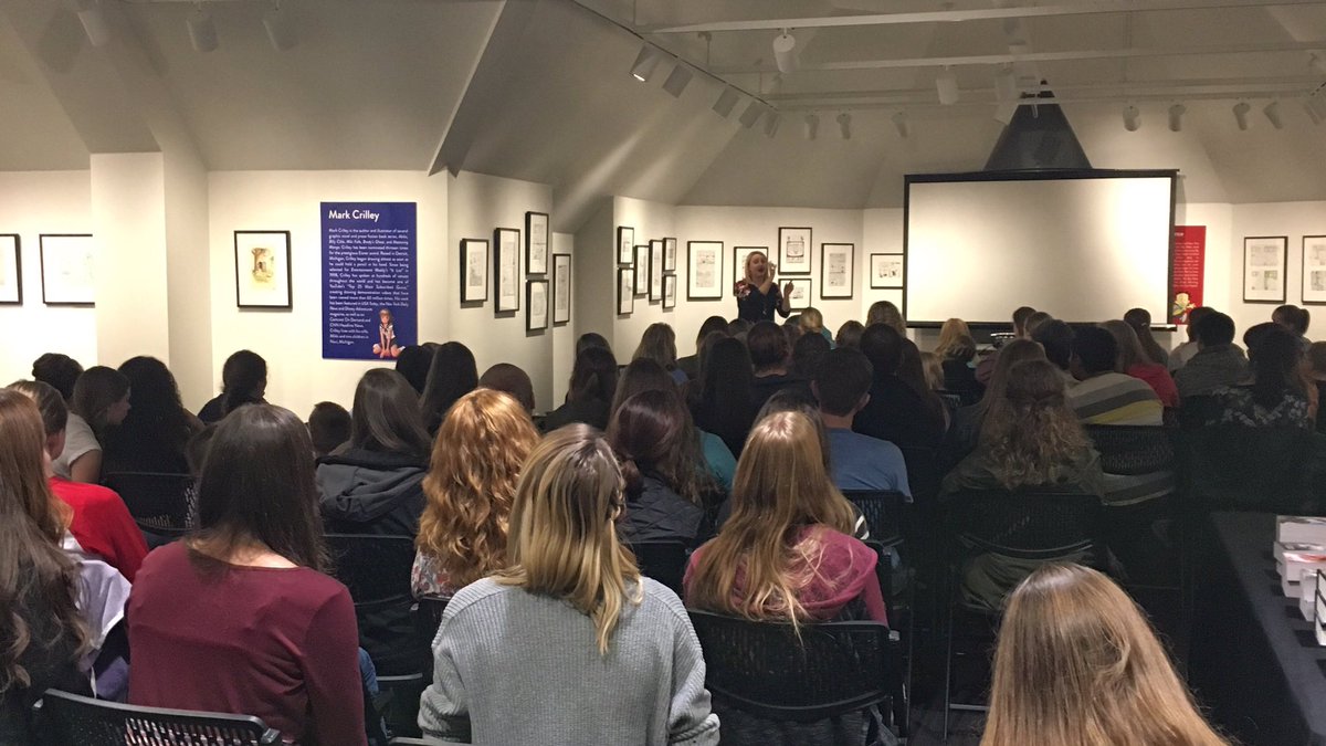 Full house tonight with <a href="/SW_Messenger/">Shannon Messenger</a> in <a href="/TheAtticPCL/">The Attic</a> for #AuthorLink ✍️️