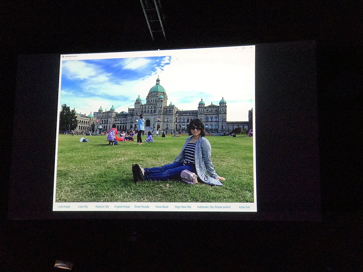 taromatsumura's tweet image. #SkyReplace は、写真を解析して、 空の部分を入れ替える。
#AdobeMAX #Sneak