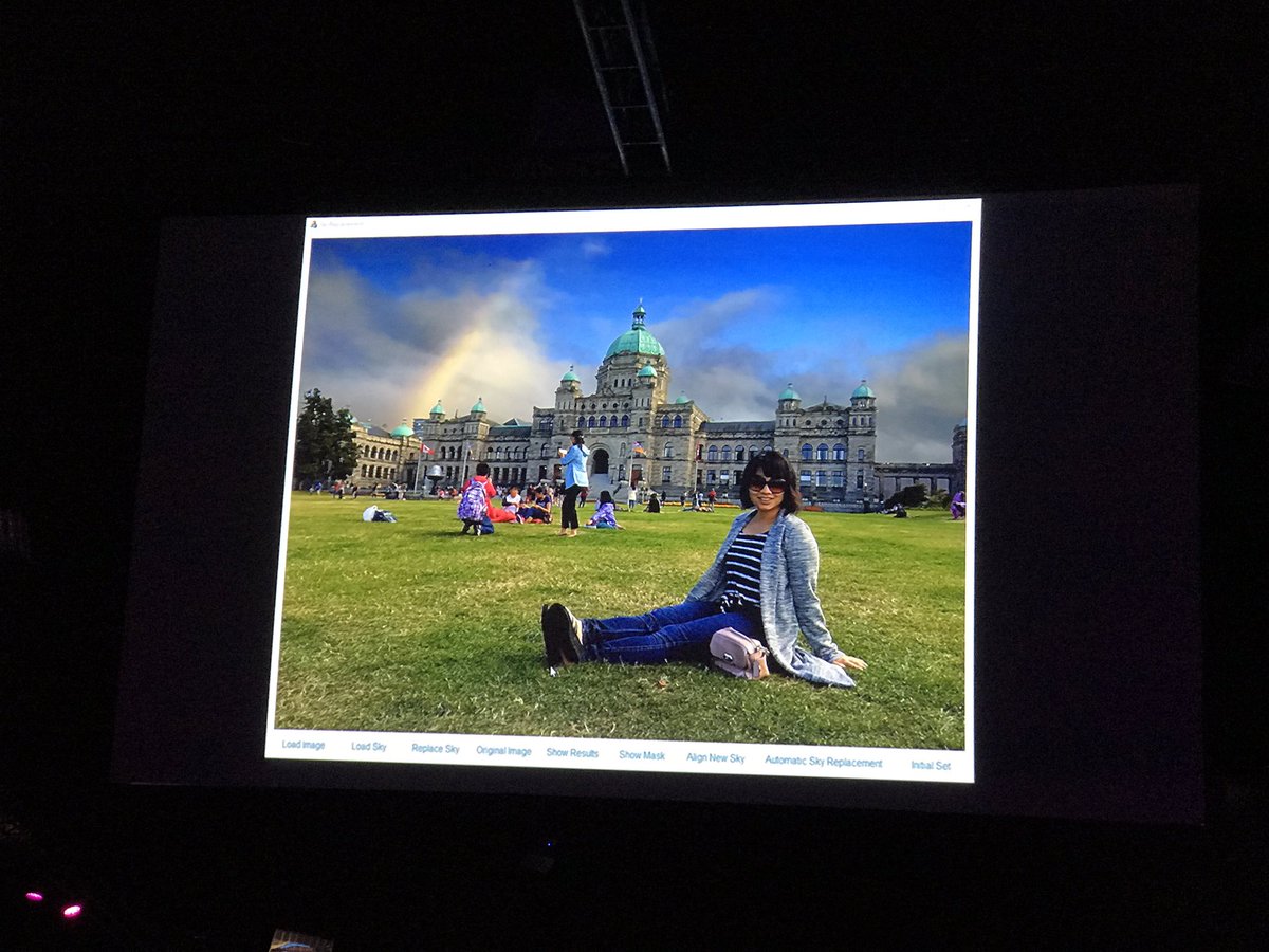 taromatsumura's tweet image. #SkyReplace は、写真を解析して、 空の部分を入れ替える。
#AdobeMAX #Sneak