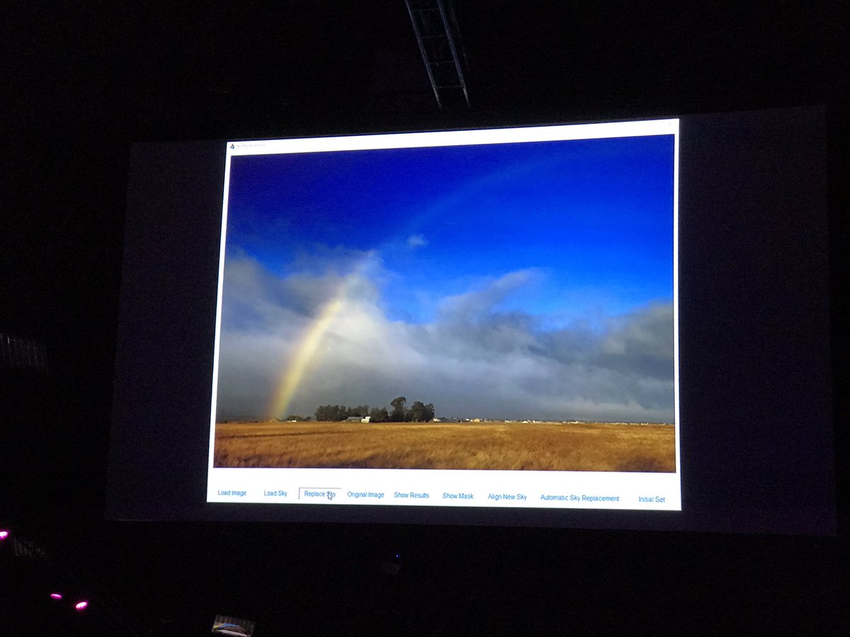 taromatsumura's tweet image. #SkyReplace は、写真を解析して、 空の部分を入れ替える。
#AdobeMAX #Sneak