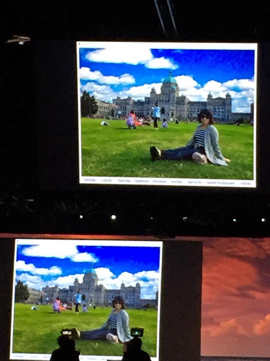 akiko_saito's tweet image. 写真から空のエリアを認識してクリック一つでホイホイ変えられる #skyreplace #adobeMAX