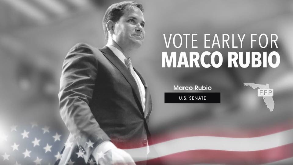 Kimquilts2's tweet photo. Last day of early voting Nov. 6. Cast your ballot early for @marcorubio #FLSen #TeamMarco https://t.co/1GCI17JM79