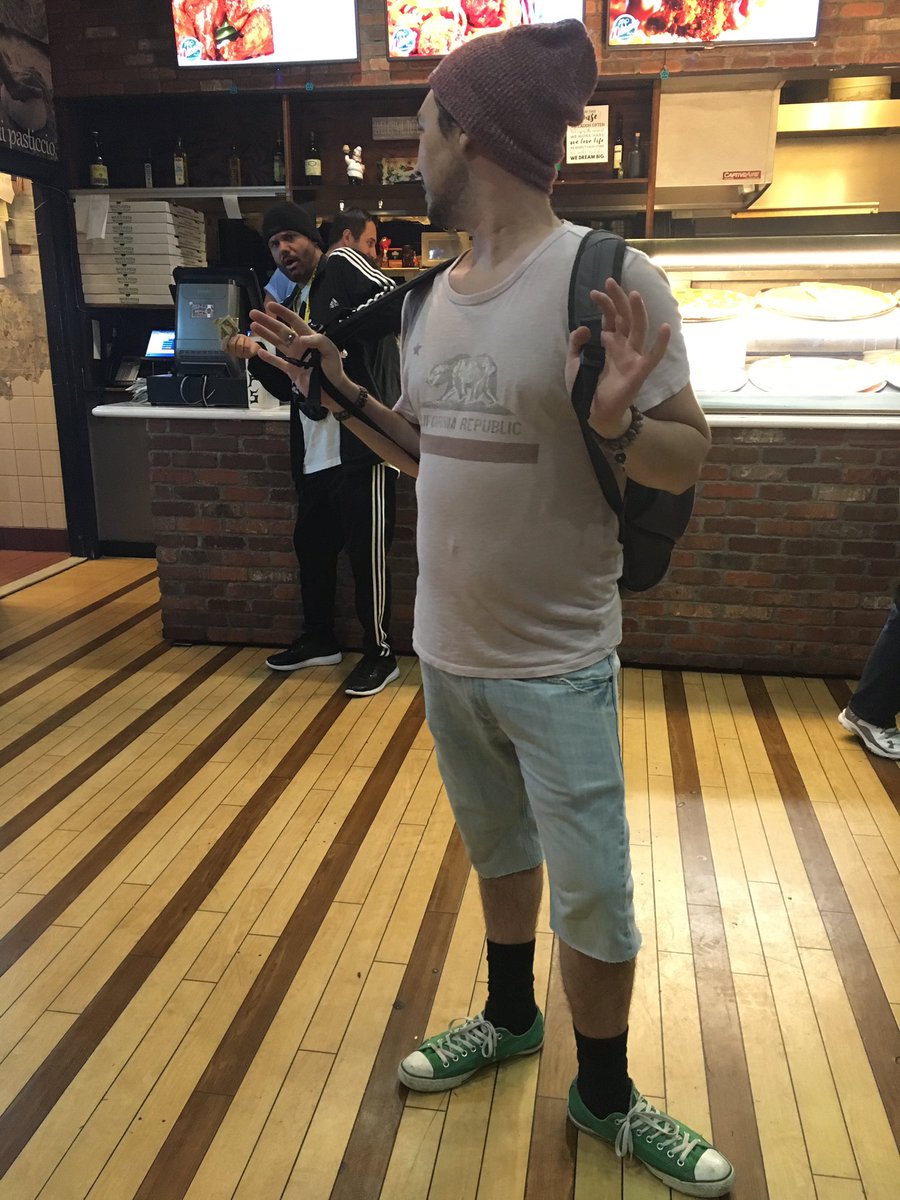 VirginiaKVJ's tweet photo. I love @ProducerDennys running gear. #lastplace #dopethreads #postrunpizza @KVJShow 5k!! https://t.co/4zOPaI2Ig7
