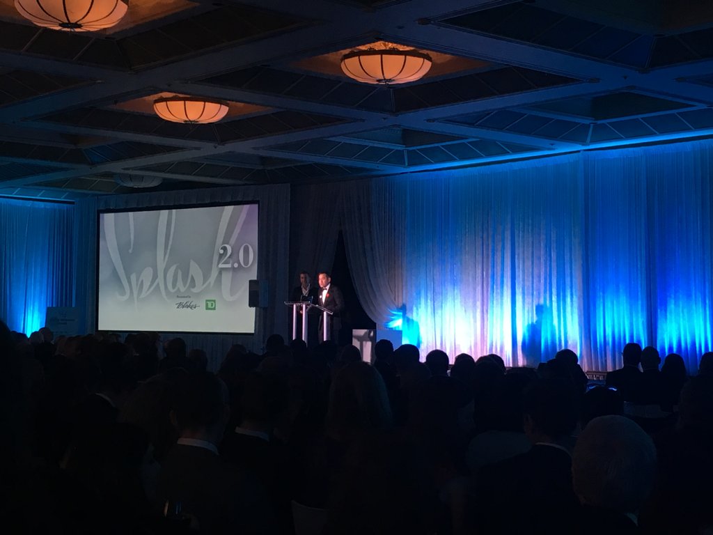 au_splash's tweet photo. Let's get the evening started! A lovely introduction by Chair of the Board, Michael Lee, and Arts Umbrella Pres. &amp; CEO, Paul Larocque https://t.co/bC5RI16rhG