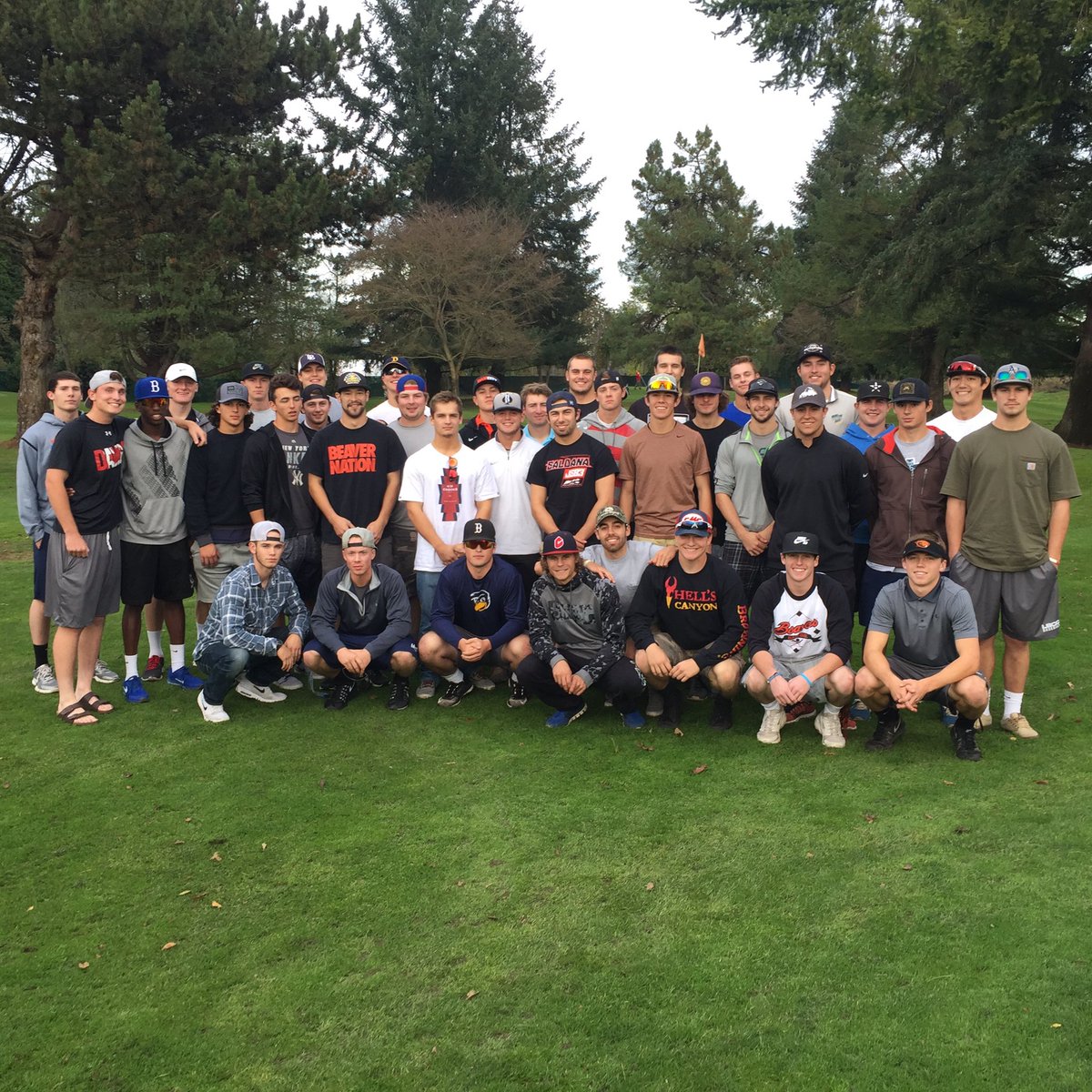 What a great day to spend some time together on the course.  RHP Grant Davenport is our tourney champ! #beaksquad