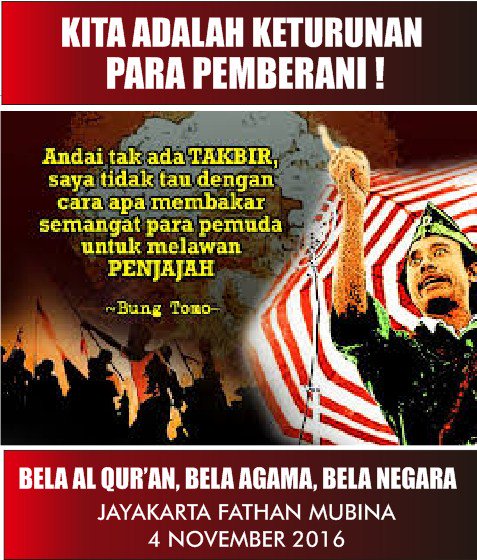 ayu_ice's tweet photo. kalau bukan Takbir, lalu dengan apa dulu jaman penjajahan menyemangati rakyat indonesia?
 #haribelaquran https://t.co/zJjQmfXtJd