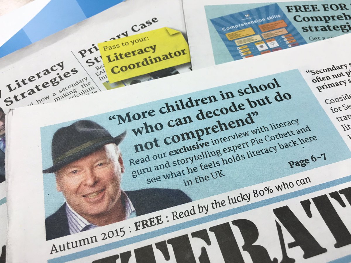 NickCorston's tweet photo. THE WORD IS NOT ENOUGH. Looking forward to my Comprehension workshop at #TFMF16 today in Cardiff with @ReadingWise - have new #LiterateTimes https://t.co/kscQ5Xj9nz