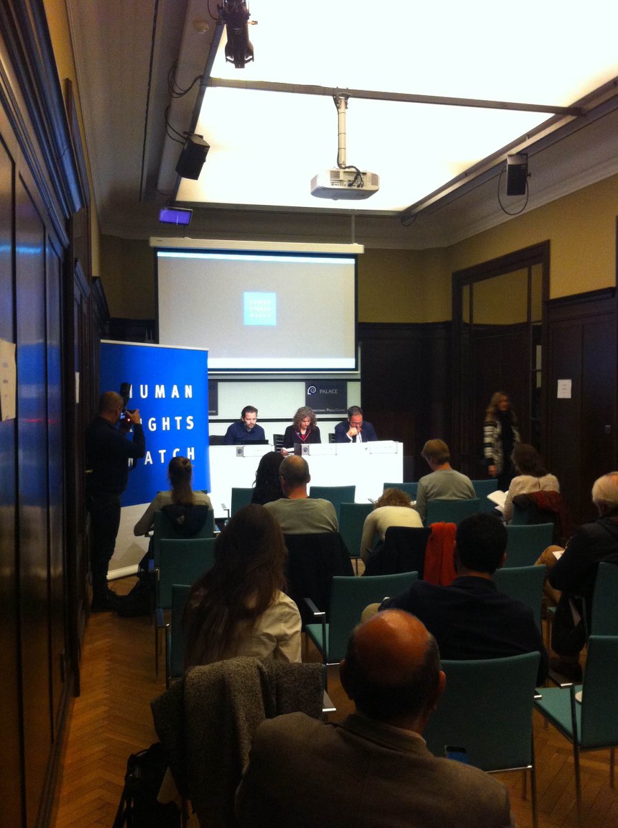 niccotaddeihrw's tweet photo. Presenting new @hrw report #Groundsforconcern
@KooyJan @nadimhoury and the author @lettatayler are talking
@HRW_Brussels #humanrightswatch https://t.co/iRQoEjEJaA