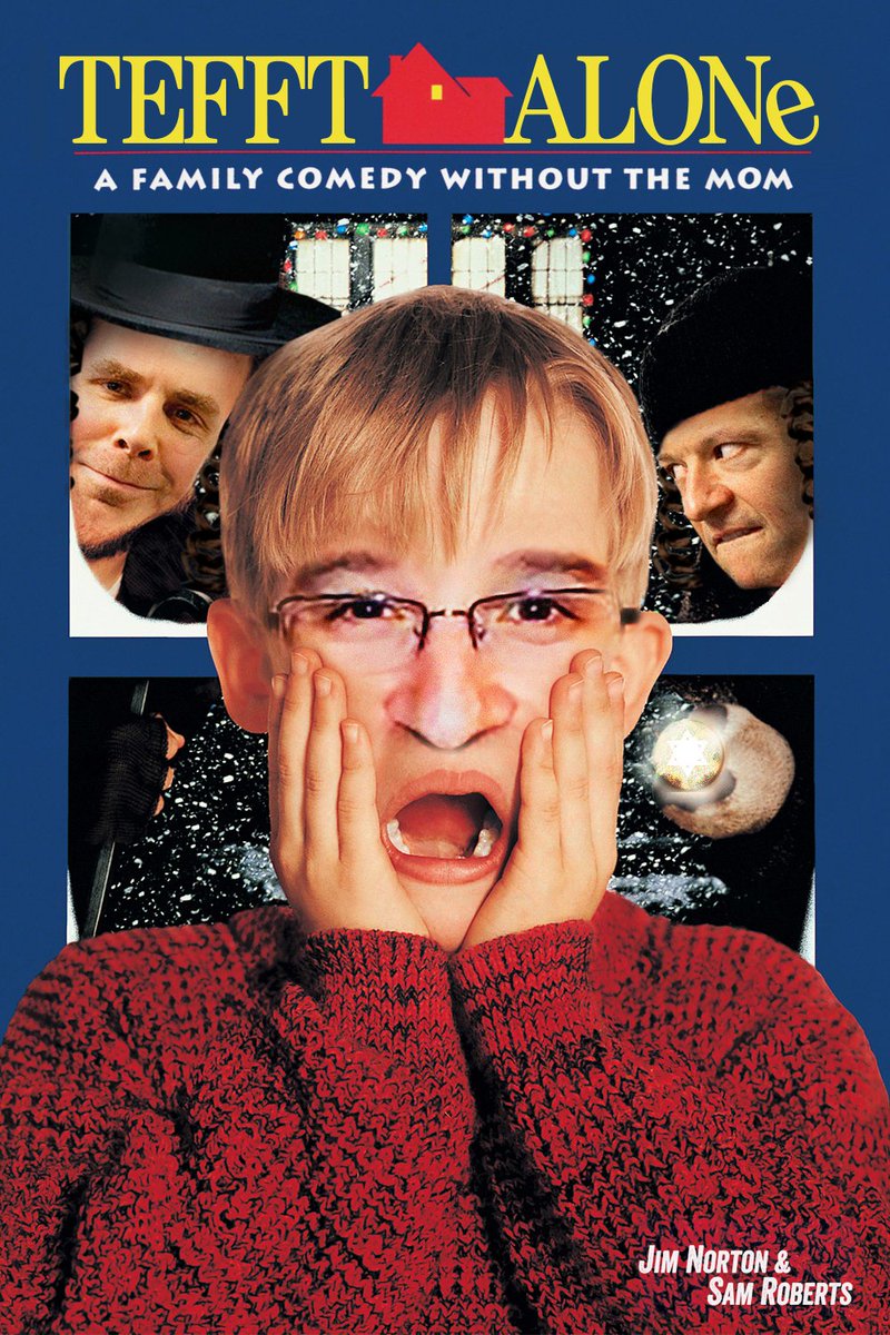 TheTefftTrain's tweet image. I can't think of a better thing than being Tefft Alone with this holiday classic!  @jimandsamshow @JimNorton @notsam @travistefft