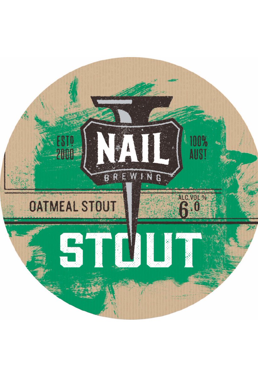 NAIL_BREWING's tweet photo. VIC // Camberwell
@EastofEvery now pouring our Nail Stout! 🍻 https://t.co/eMUpWryc3e