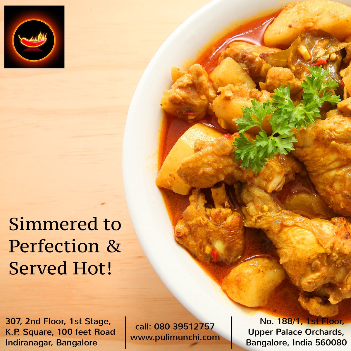 pulimunchi's tweet photo. Our delicious Chicken Curry is a home delicacy originally from the Bunt community &amp; is a must try dish at #Pulimunch https://t.co/ylOZOitCXd