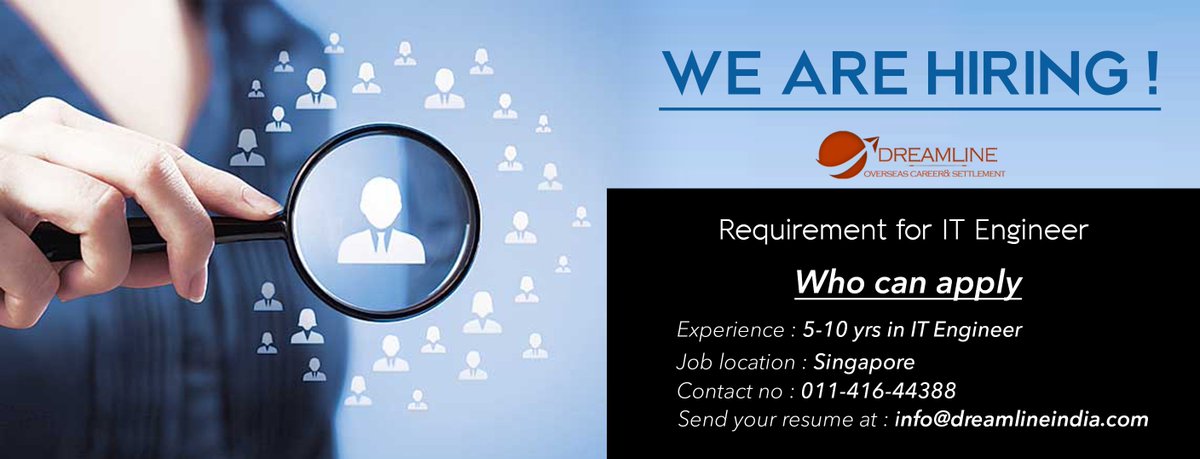 Dreamline_India's tweet image. @Dreamline_India is hiring for #software_tester and #IT_Engineer.