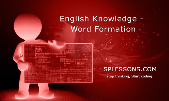 splessons's tweet image. (Word Formation) - #WordFormation, #EnglishKnowledge, #CompetitiveExams, #BankExams, #SPLessons