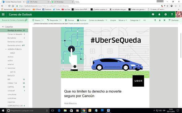 novedadesqroo's tweet photo. Piden apoyo a la ciudadanía con #UberSeQueda https://t.co/eSSZHWsenr https://t.co/AofaUBiN1A