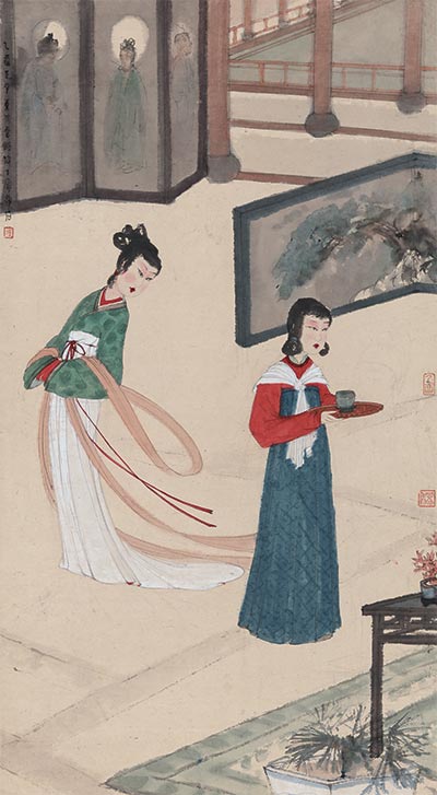 ShanghaiEye's tweet photo. Two masterpieces by modern Chinese painters, #FuBaoshi and #ZhangDaqian will go on auction from November 12th to 16th. https://t.co/1hA5VHYga1
