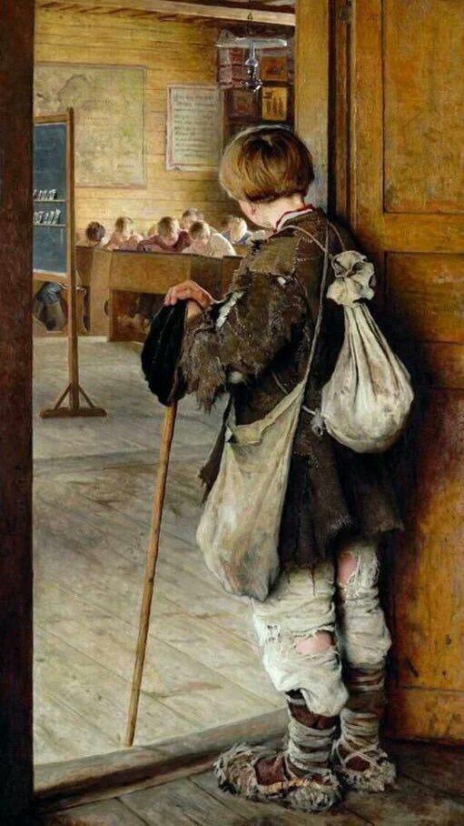 في الوقت الذي يتذمر فيه الكثير من الذهاب للمدرسه هناك من يتمنى الجلوس على مقاعدها ليوم واحد ..