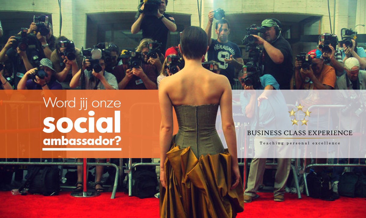 Deel onze berichten en maak kans op een social ambassador-pakket t.w.v. €449,95: businessclassexperience.com/social-ambassa… #BCE16