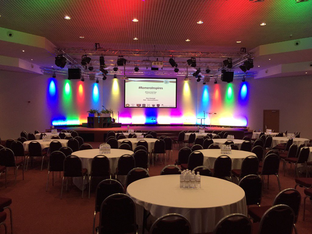 Romero_MAC_'s tweet photo. Arrived for the #RomeroInspires Inset day for our staff. Looks fantastic https://t.co/XAeCbBEfyU