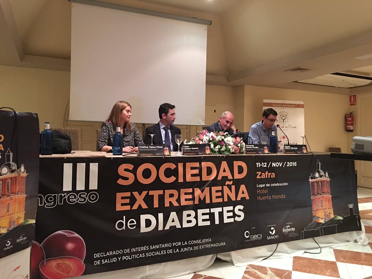 #SEDI2016ZAFRA mesa de lujo para hablar de controversias en diabetes