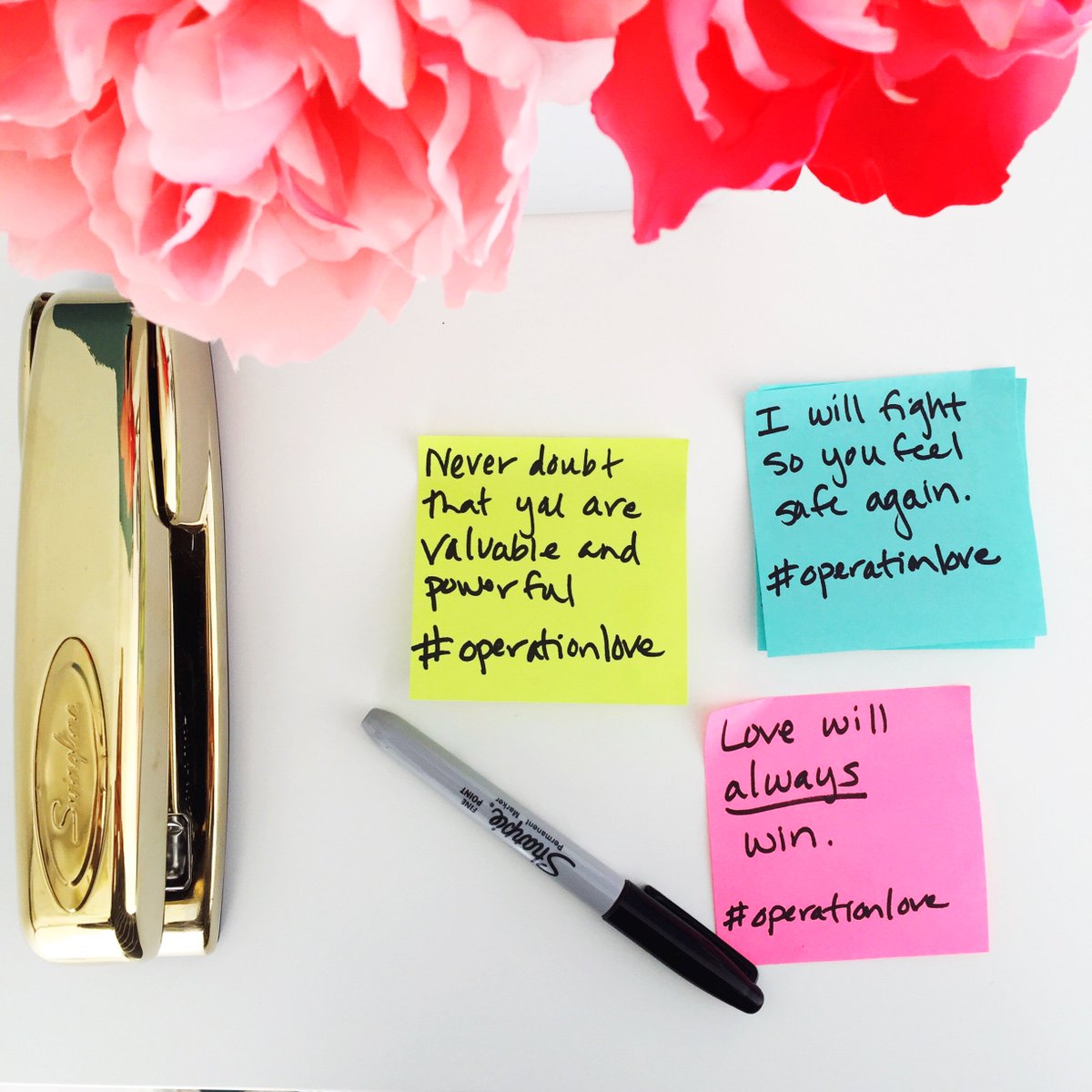 tiffanylwalker's tweet photo. Looking for something to do? It's a simple as a post-it and a pen. Post them public where needed. #operationlove #lovenothate #safetypin https://t.co/x10rtvLpQ8