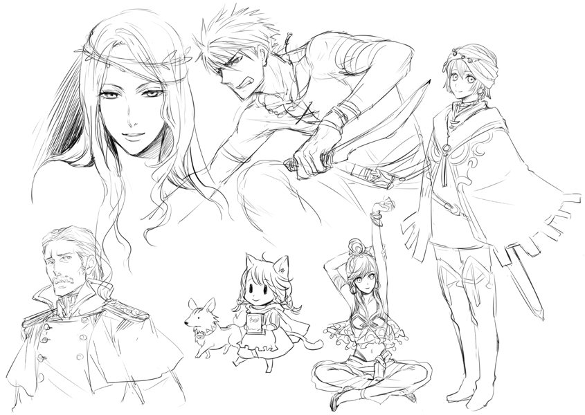 寝る前にちょっと落書き。おやすみなさい^^ 
