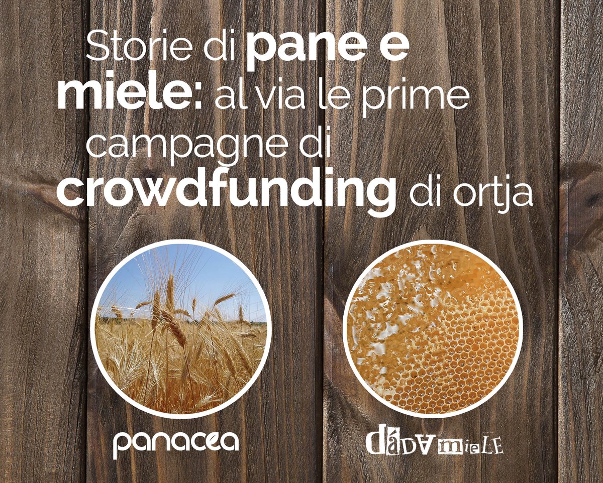 ortja_social's tweet photo. Storie di #pane e #miele: il 21/11 partono le prime campagne di #crowdfunding #agrifood su https://t.co/pdHuB94Oip https://t.co/Mgd1tBL3xw