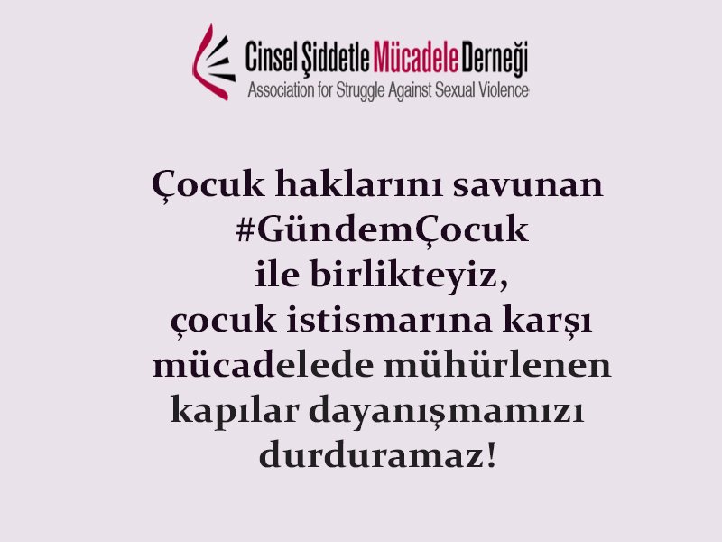 cs_mucadele's tweet photo. Çocuk haklarını savunan #GündemÇocuk ile birlikteyiz, çocuk istismarına karşı mücadelede mühürlenen kapılar dayanışmamızı durduramaz! https://t.co/lS3s5JbVuH