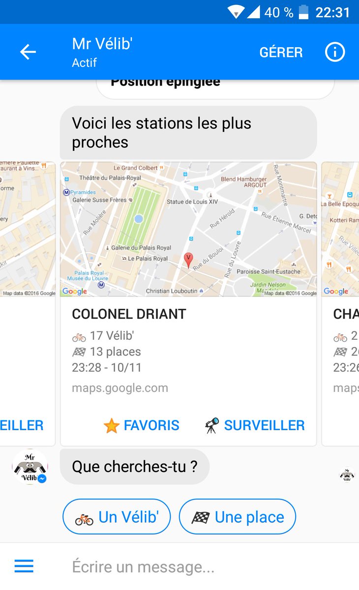 e_villedieu's tweet photo. Après @mrvelov, j'ai le plaisir de vous présenter @mrvelib qui vous accompagnera sur le réseau Vélib' ! 
Ecrivez-lui via Messenger ! ;) https://t.co/k02yDMjYUC