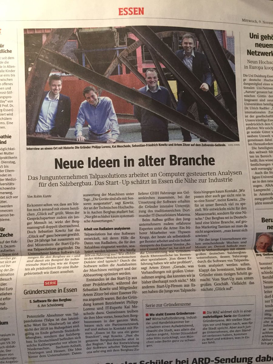 A small extra for all our German-speaking friends! Check out our article in the German newspaper WAZ: derwesten.de/staedte/essen/…