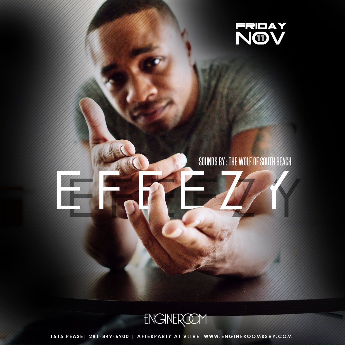 Tonight - Miami's own <a href="/DJEFEEZY/">DJ E Feezy</a> is shutting down #EngineRoomFridays ‼️