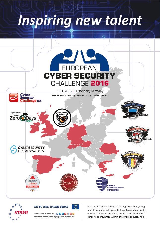DigitalRomania's tweet photo. Congratulations 2 #Romanian #IT specialists 4 wining the 2nd prize in #ECSC2016!
#European #CyberSecurity #skills #talent @enisa_eu @CERT_RO https://t.co/yL8H0ApQ8s