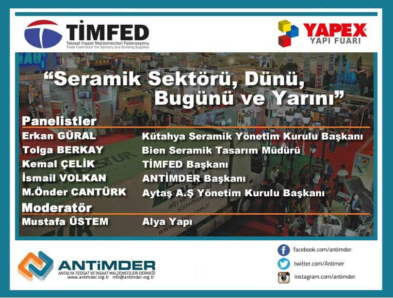 Antimder's tweet photo. #Seramik Sektörü, Dünü, Bugünü ve Yarını
#KütahyaSeramik #BienSeramik #Timfed #Antimder https://t.co/1SSvodQVdd