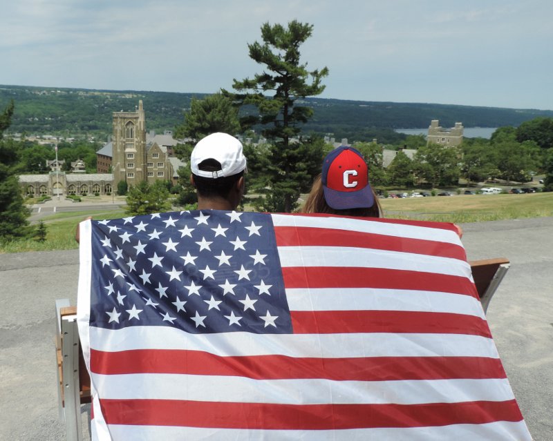 CornellStore's tweet photo. To Cornell students, employees and alumni who've served or are serving, thank you! #VeteransDay #BigRedWhiteBlue https://t.co/BsIYJciWvy