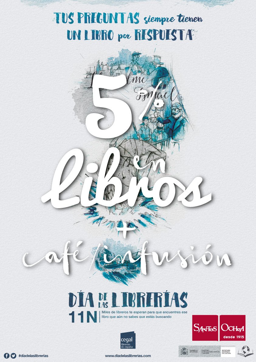 ¡Feliz #DiadelasLibrerias!❤📖
Solo hoy 5%dto. En libros y abiertos hasta las 22:00h. ¿Tienes un plan mejor para hoy?