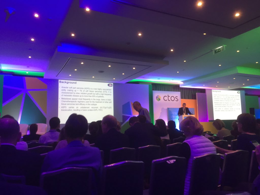 breelynwilkyMD's tweet photo. #CTOS2016 ASPS sarcoma of the year session- starting now! #spearsarcoma #kickASPS https://t.co/xWrR1S6d0i