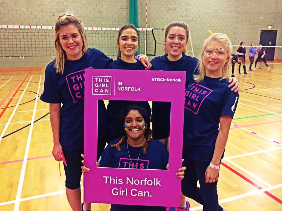 What an awesome evening! Amazing to see so many girls involved sports including self defense and UV Zumba! #thisgirlcan #uea #ueavolleyball