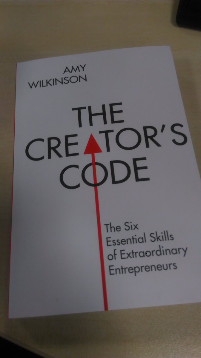 seedlinginvests's tweet photo. Can't wait to get started on @amywilkinson book #thecreatorscode the six essential skills of extraordinary entrepreneurs. https://t.co/9ZWCpc3R31