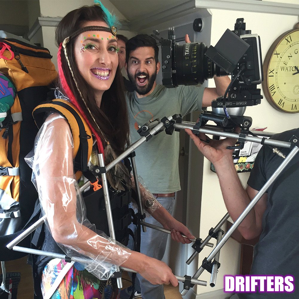 E4Drifters (@e4drifters) on Twitter photo Check out the nifty bit of kit <a href="/jessicaknappett/">Jessica Knappett</a> used to create her pre-glasto experience for us in the final episode of #Drifters 🎥 #bts Check out the nifty bit of kit <a href="/jessicaknappett/">Jessica Knappett</a> used to create her pre-glasto experience for us in the final episode of #Drifters 🎥 #bts