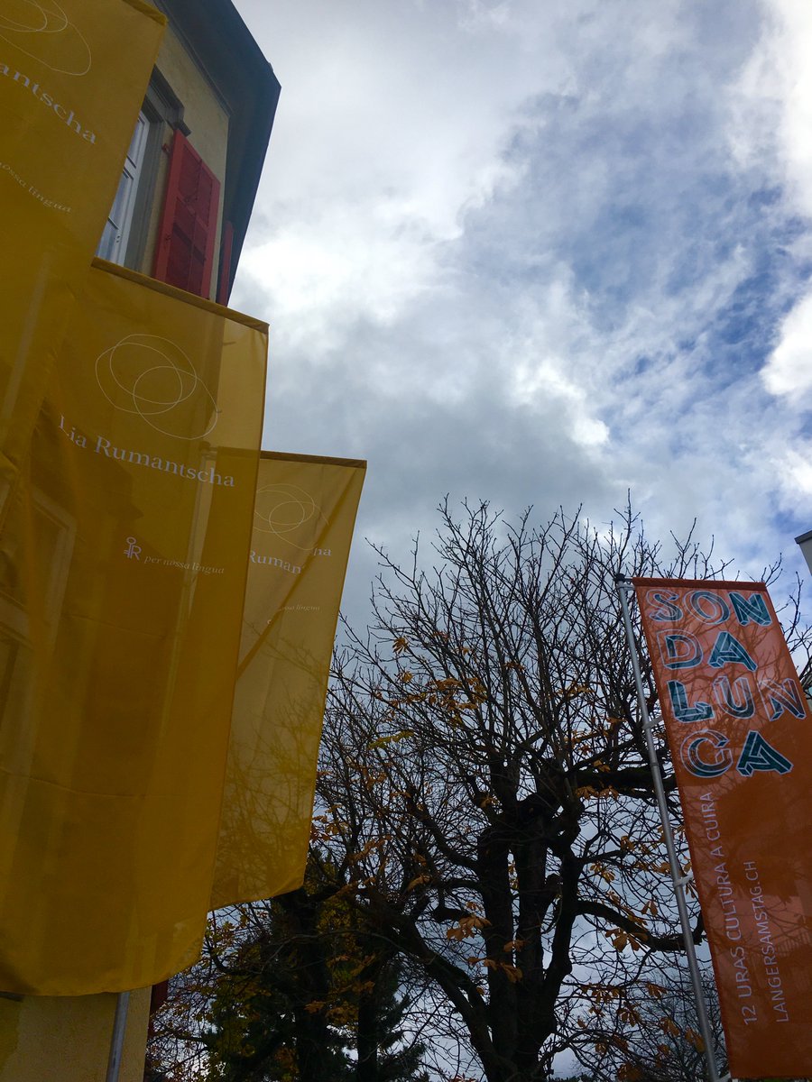 liarumantscha's tweet photo. #sondalunga 12-11-2016
Prest vai liber: 12 uras cultura en Chasa #Rumantscha.
Nus ans vesain en chasa «N» a la Via da la Plessur 47. https://t.co/3g6cgJmDuE