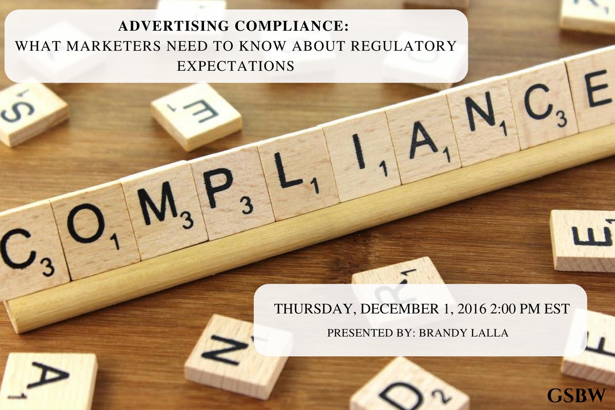 iTrainOnDemand's tweet photo. Anxious about #Advertising Compliance? No need. #GSBW is here to help. Learn more at the link and how to be at ease: https://t.co/hRk9VGWdeA https://t.co/dPZEU3YFRX