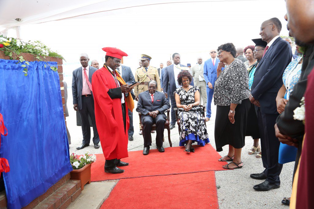 ProfJNMoyo's tweet photo. 4/4 Yet more sights from today's graduation at ZOU's main national campus in Harare whose Foundation Stone was unveiled by President Mugabe! https://t.co/rpKQCEin9T