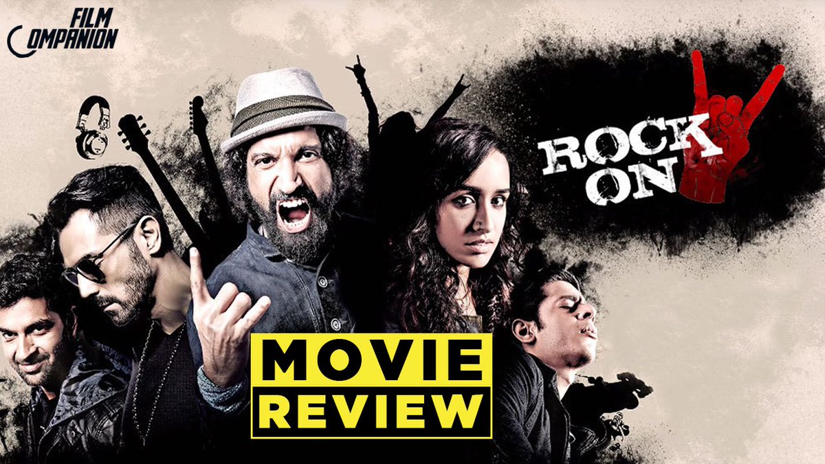 FilmCompanion's tweet photo. .@RockOn2TheFilm is weakened by its writing. @anupamachopra reviews here - https://t.co/JxgmM4SwdH. #FCMovieReview #RockOn2 https://t.co/Lunra7Yz0I