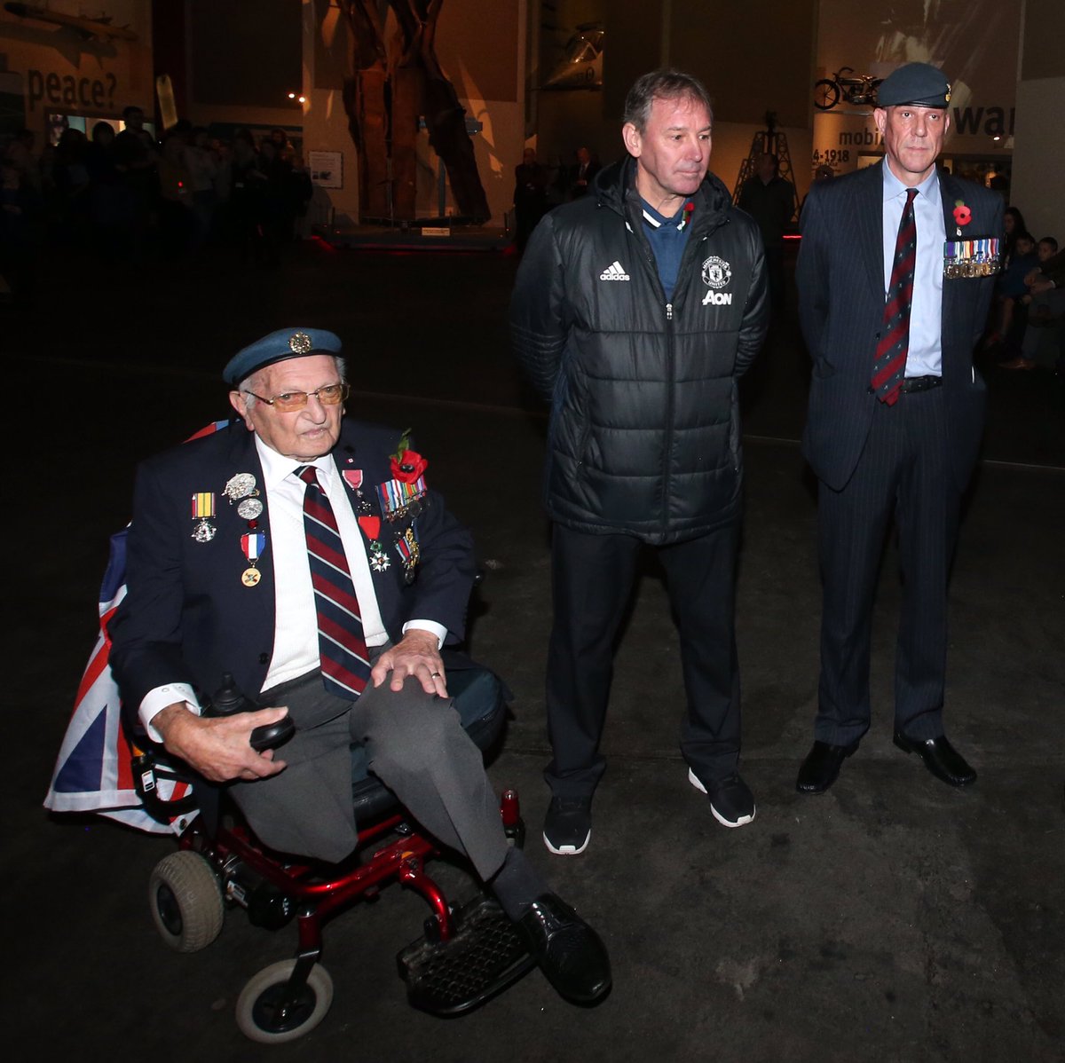 An honour to remember and mark #ArmisticeDay at the @IWMNorth and meet some of our amazing war veterans today.