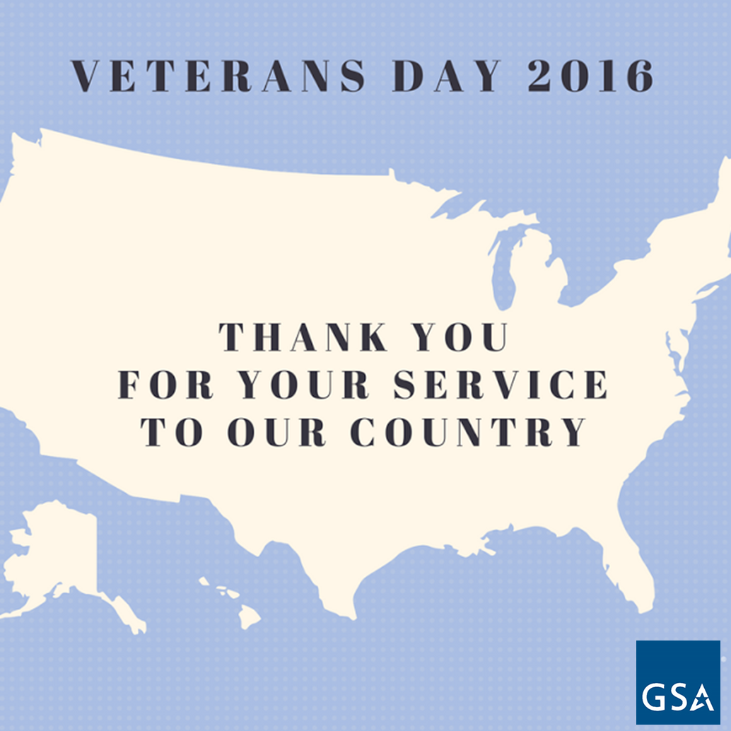 Each &amp; every day <a href="/USGSA/">GSA</a>'s inspired by the passion and commitment of America's Veterans. Thank you for your service! bit.ly/2fiHzGh