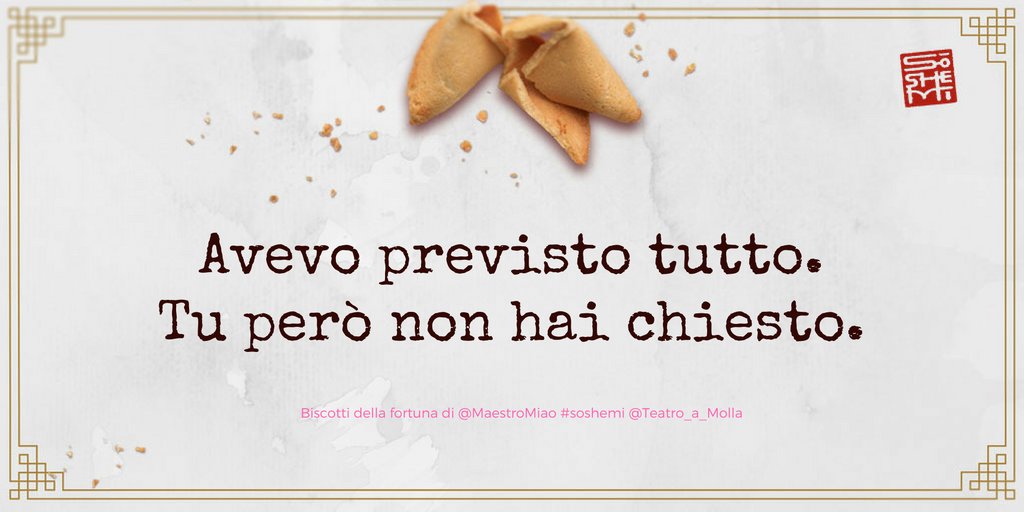 MaestroMiao's tweet photo. Assapora la dolce saggezza del #biscotto del fine settimana #soshemi https://t.co/AQqKPzlsbe